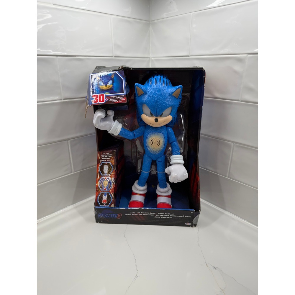 Jakks Pacific Sonic the Hedgehog 3 Ultimate Talking Sonic Light Up Action Figure